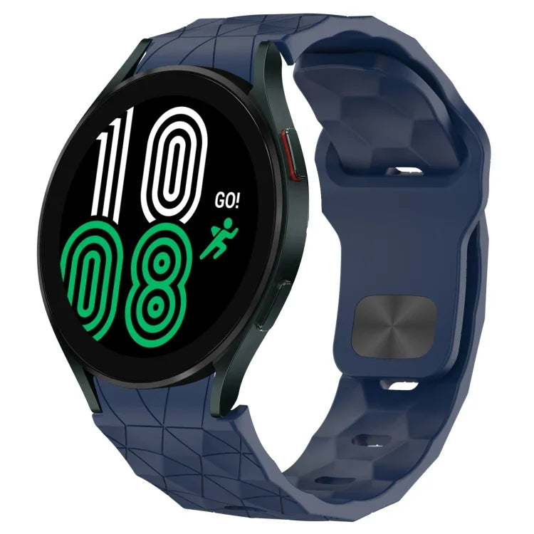 Football Texture Reverse Buckle Silicone Watch Band, For Samsung Galaxy Watch 4 44mm, For Samsung Galaxy Watch 4 40mm, For Samsung  Galaxy Watch 4 Classic 46mm, For Samsung  Galaxy Watch 4 Classic 42mm
