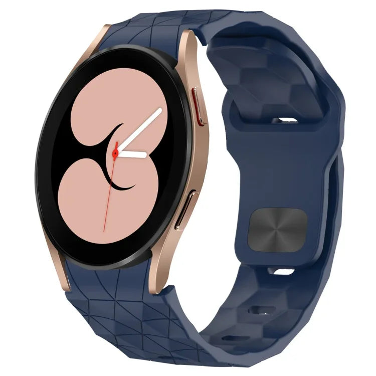Football Texture Reverse Buckle Silicone Watch Band, For Samsung Galaxy Watch 4 44mm, For Samsung Galaxy Watch 4 40mm, For Samsung  Galaxy Watch 4 Classic 46mm, For Samsung  Galaxy Watch 4 Classic 42mm