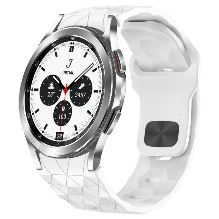 Football Texture Reverse Buckle Silicone Watch Band, For Samsung Galaxy Watch 4 44mm, For Samsung Galaxy Watch 4 40mm, For Samsung  Galaxy Watch 4 Classic 46mm, For Samsung  Galaxy Watch 4 Classic 42mm