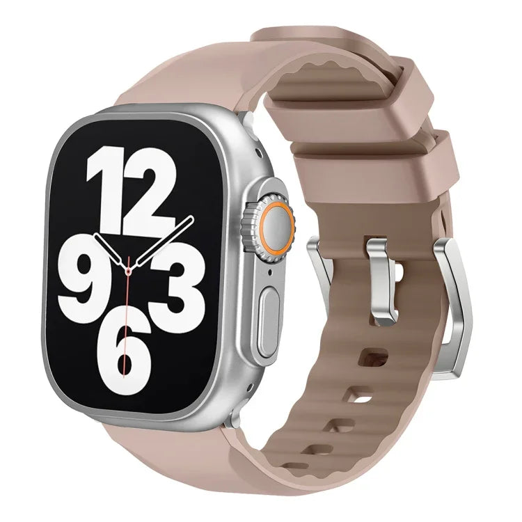 Two-Color Silicone Watch Band, For Apple Watch Series 4 44mm, For Apple Watch Series 4 40mm