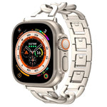 Quick-Release Metal Chain Watch Band, For Apple Watch SE 2023 44mm, For Apple Watch SE 2023 40mm, For Apple Watch Ultra 2 49mm, For Apple Watch Series 9 45mm, For Apple Watch Series 9 41mm, For Apple Watch Ultra 49mm, For Apple Watch Series 8 41mm     ...