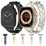 Quick-Release Metal Chain Watch Band, For Apple Watch SE 2023 44mm, For Apple Watch SE 2023 40mm, For Apple Watch Ultra 2 49mm, For Apple Watch Series 9 45mm, For Apple Watch Series 9 41mm, For Apple Watch Ultra 49mm, For Apple Watch Series 8 41mm     ...