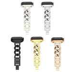 Quick-Release Metal Chain Watch Band, For Apple Watch SE 2023 44mm, For Apple Watch SE 2023 40mm, For Apple Watch Ultra 2 49mm, For Apple Watch Series 9 45mm, For Apple Watch Series 9 41mm, For Apple Watch Ultra 49mm, For Apple Watch Series 8 41mm     ...