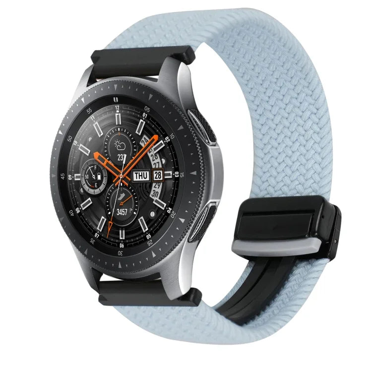 22mm Magnetic Buckle Braided Watch Band, For Samsung Galaxy Gear S3 Classic, For Samsung Galaxy Watch 46mm