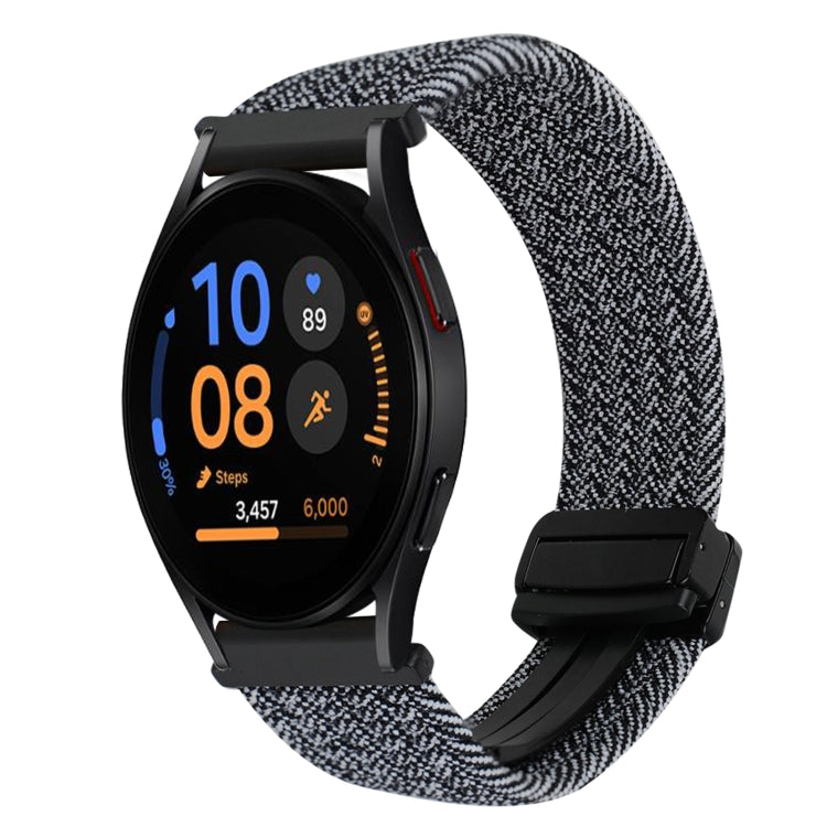 20mm Magnetic Buckle Braided Watch Strap, For Samsung Galaxy Watch FE 40mm, For Samsung Galaxy Watch 6 Classic