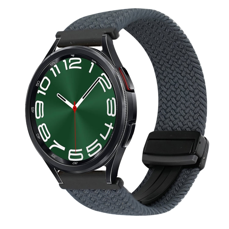 20mm Magnetic Buckle Braided Watch Strap, For Samsung Galaxy Watch FE 40mm, For Samsung Galaxy Watch 6 Classic