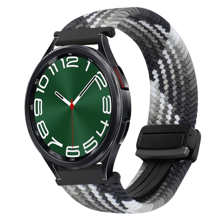 20mm Magnetic Buckle Braided Watch Strap, For Samsung Galaxy Watch FE 40mm, For Samsung Galaxy Watch 6 Classic