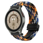 20mm Magnetic Buckle Braided Watch Strap, For Samsung Galaxy Watch 5 Pro, For Samsung Gear Sport