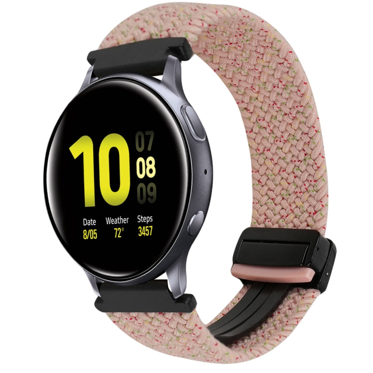 20mm Magnetic Buckle Braided Watch Strap, For Samsung Galaxy Watch Active 2, For Samsung Galaxy Watch 3 41mm