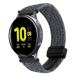 20mm Magnetic Buckle Braided Watch Strap, For Samsung Galaxy Watch Active 2, For Samsung Galaxy Watch 3 41mm