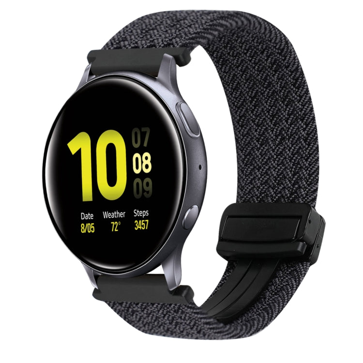 20mm Magnetic Buckle Braided Watch Strap, For Samsung Galaxy Watch Active 2, For Samsung Galaxy Watch 3 41mm