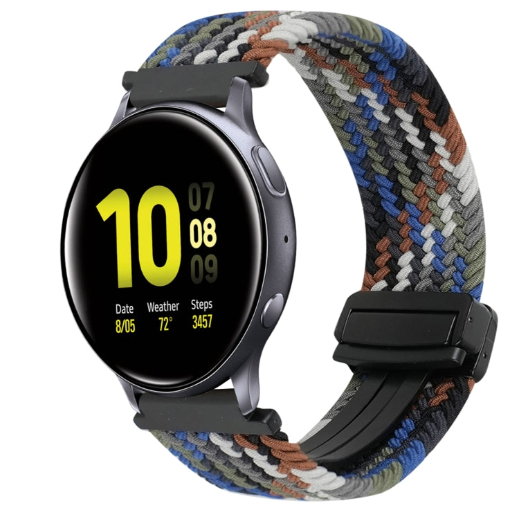 20mm Magnetic Buckle Braided Watch Strap, For Samsung Galaxy Watch Active 2, For Samsung Galaxy Watch 3 41mm