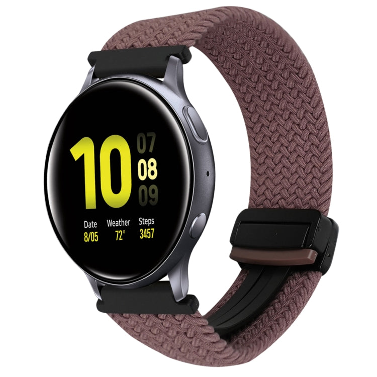 20mm Magnetic Buckle Braided Watch Strap, For Samsung Galaxy Watch Active 2, For Samsung Galaxy Watch 3 41mm