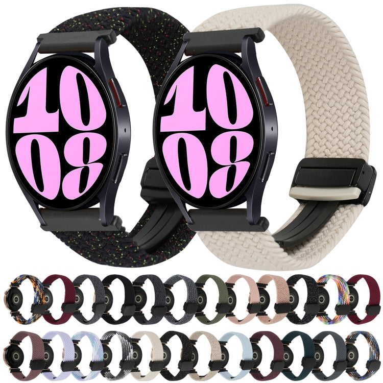 20mm Magnetic Buckle Braided Watch Strap, For Samsung Galaxy Watch 6, For Samsung Galaxy Watch 5