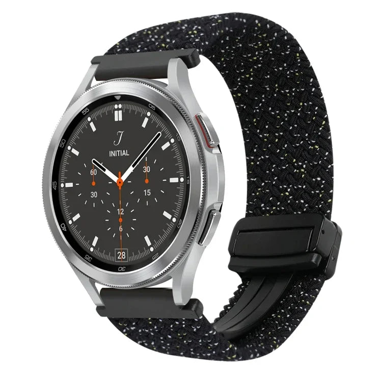20mm Magnetic Buckle Braided Watch Strap, For Samsung Galaxy Watch 4, For Samsung Galaxy Watch 4 Classic