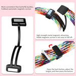For Samsung Galaxy Watch Ultra 47mm Fold Magnetic Buckle Braided Watch Band