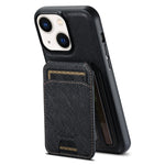 Suteni H18 Cross Grain MagSafe Wallet Leather Phone Case, For iPhone 13 Pro Max, For iPhone 13 Pro, For iPhone 13, For iPhone 12, For iPhone 12 Pro Max, For iPhone 12 Pro