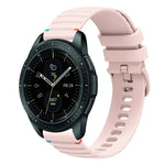 Wavy Dotted Stitched 20mm Silicone Watch Band, For Samsung Galaxy Watch 42mm, For Samsung Gear S2 Classic