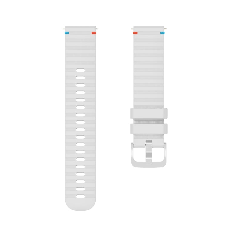 Wavy Dotted Stitched 20mm Silicone Watch Band, For Samsung Galaxy Watch 5 40 / 44mm, For Samsung Galaxy Watch 5 Pro 45mm, For Samsung Galaxy Watch 4 40 / 44mm, For Samsung Galaxy Watch 4 Classic 42 / 46mm