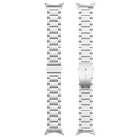 Three Beads Stainless Steel Metal Watch Band, For Google Pixel Watch 5 / 4 / 3 / 2 / 1 41mm, For Google Pixel Watch 5 / 4 / 3 45mm