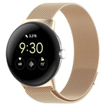 Milanese Metal Magnetic Watch Band, For  Google Pixel Watch 4 / Watch 3 45mm, For Google Pixel Watch 4 / 3 / 2 / 1 41mm