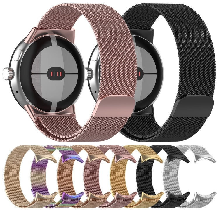 Milanese Metal Magnetic Watch Band, For  Google Pixel Watch 4 / Watch 3 45mm, For Google Pixel Watch 4 / 3 / 2 / 1 41mm