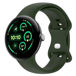 Solid Color Butterfly Buckle Silicone Watch Band, Size:L, Size: L