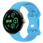 Solid Color Butterfly Buckle Silicone Watch Band, Size:L, Size: L