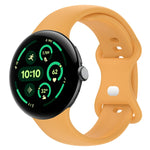 Solid Color Butterfly Buckle Silicone Watch Band, Size:L, Size: L