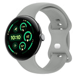 Solid Color Butterfly Buckle Silicone Watch Band, Size:L, Size: L