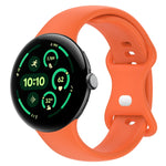 Solid Color Butterfly Buckle Silicone Watch Band, Size:L, Size: L
