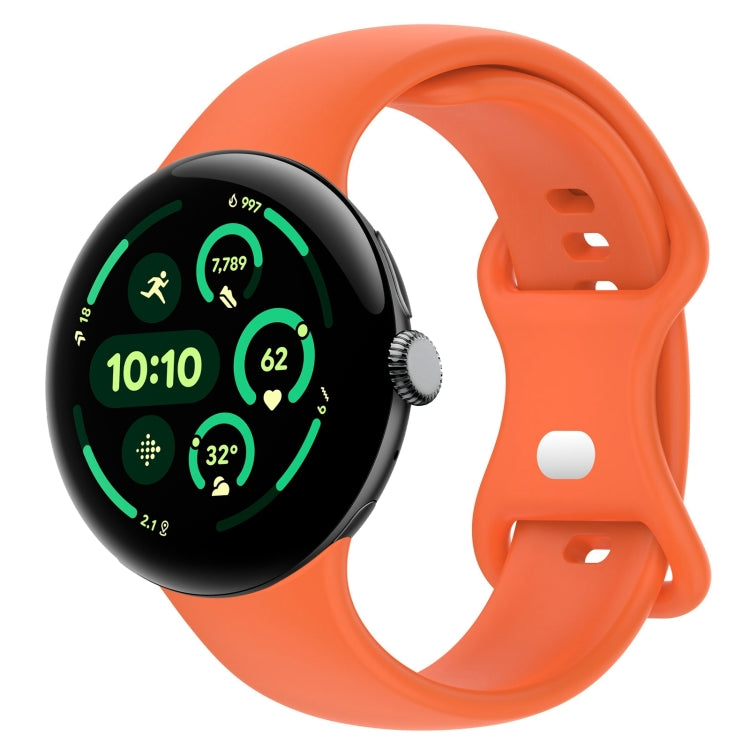 Solid Color Butterfly Buckle Silicone Watch Band, Size:L, Size: L
