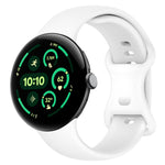 Solid Color Butterfly Buckle Silicone Watch Band, Size:L, Size: L