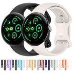 Solid Color Butterfly Buckle Silicone Watch Band, Size:L, Size: L