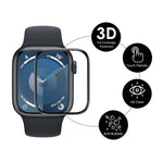 2pcs ENKAY 3D Full Coverage Soft PC Edge PMMA HD Screen Film, For Apple Watch Series 11 / 10 46mm, For Apple Watch Series 11 / 10 42mm