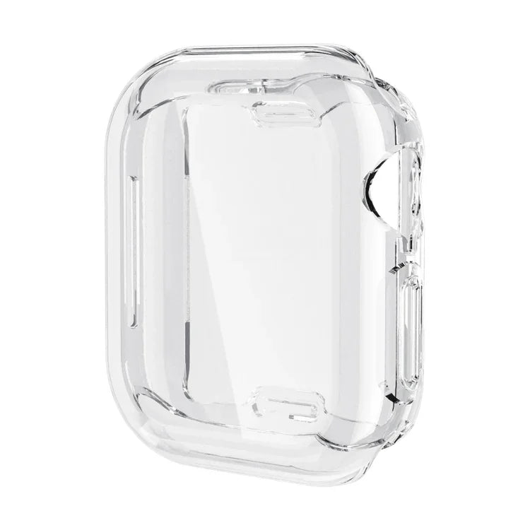 ENKAY Hat-Prince Electroplated Soft TPU Case with Screen Film, For Apple Watch Series 11 / 10 46mm, For Apple Watch Series 11 / 10 42mm