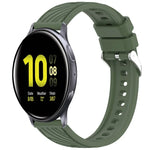 Stripe Texture Silicone 20mm Watch Band, For Samsung Galaxy Watch Active2 44mm, For Samsung Galaxy Watch Active2 40mm