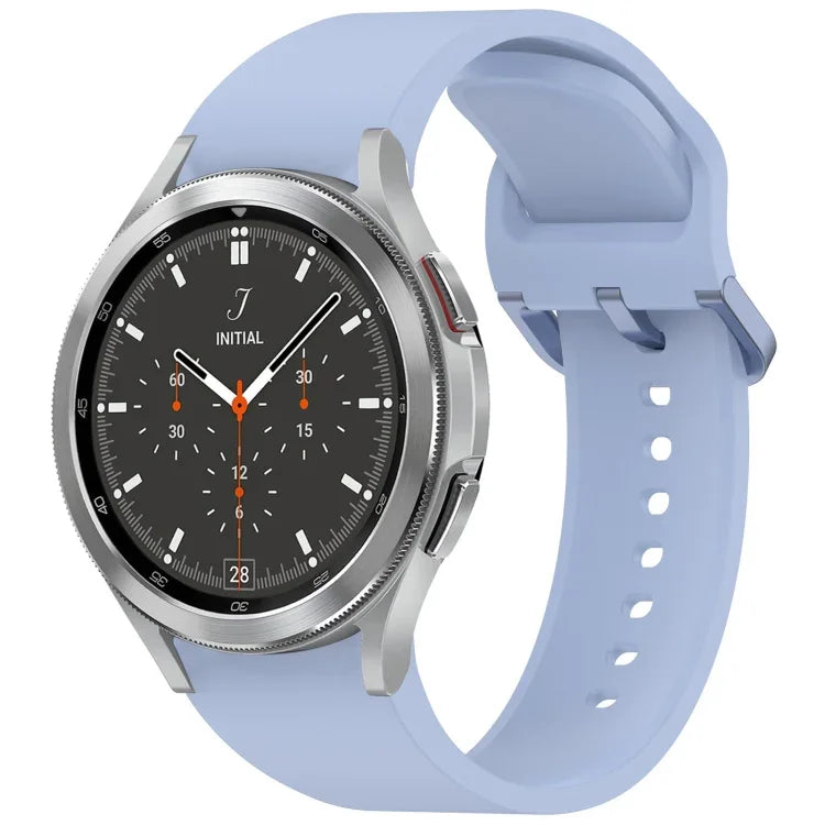 Solid Color Colorful Buckle Quick Release Silicone Watch Band, For Samsung Galaxy Watch 5 40 / 44mm, For Samsung Galaxy Watch 5 Pro, For Samsung Galaxy Watch 4 40 / 44mm, For Samsung Galaxy Watch 4 Classic 46 / 42mm