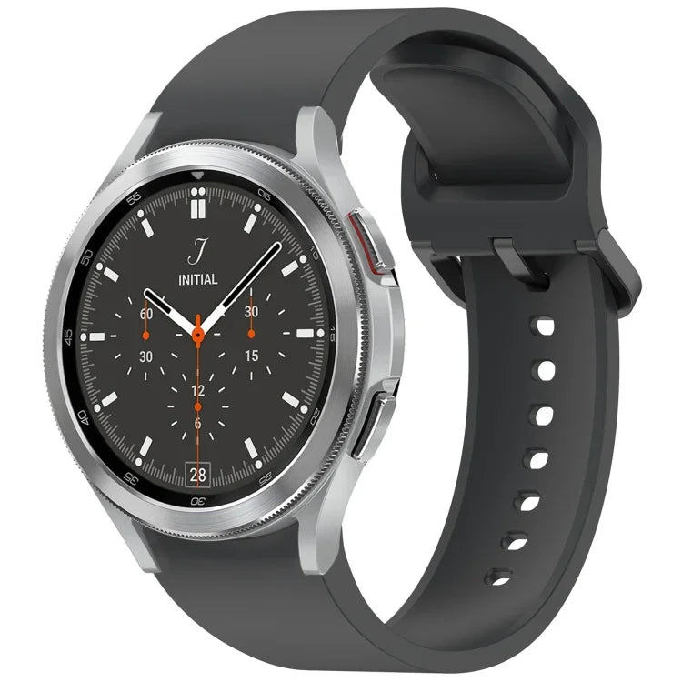 Solid Color Colorful Buckle Quick Release Silicone Watch Band, For Samsung Galaxy Watch 5 40 / 44mm, For Samsung Galaxy Watch 5 Pro, For Samsung Galaxy Watch 4 40 / 44mm, For Samsung Galaxy Watch 4 Classic 46 / 42mm