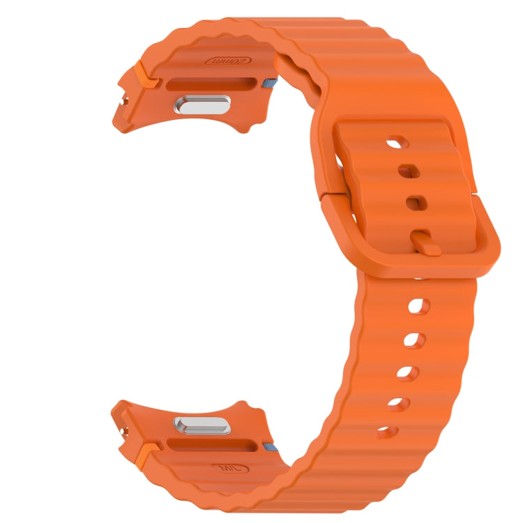 Wavy Grain Stitched Quick Release Silicone Watch Band, For Samsung Galaxy Watch 5 Golf Edition, For Samsung Galaxy Watch 5  44mm, For Samsung Galaxy Watch 5 Pro  45mm, For Samsung Galaxy Watch 5  40mm