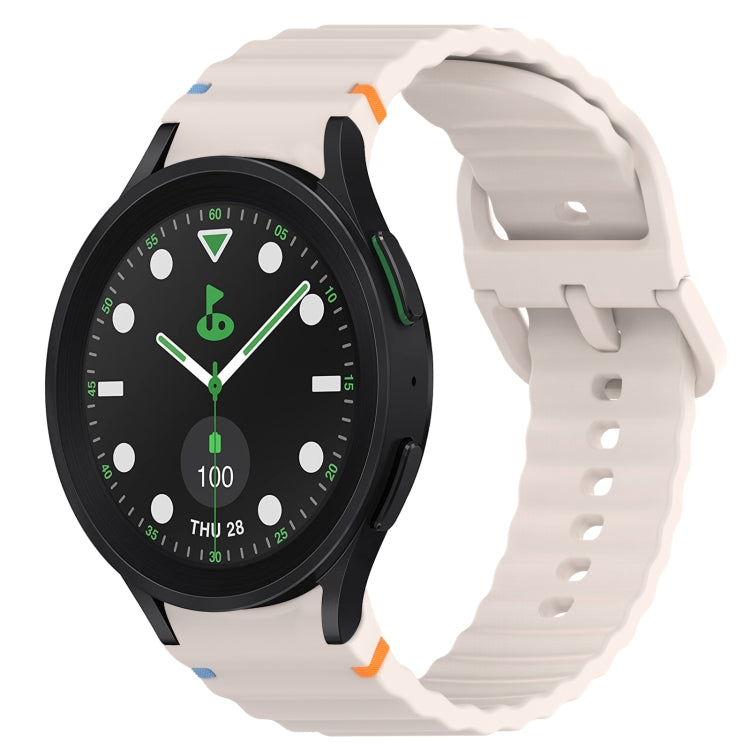 Wavy Grain Stitched Quick Release Silicone Watch Band, For Samsung Galaxy Watch 5 Golf Edition, For Samsung Galaxy Watch 5  44mm, For Samsung Galaxy Watch 5 Pro  45mm, For Samsung Galaxy Watch 5  40mm
