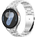 Three Beads Button Quick Release Metal Watch Band, For Samsung Galaxy Watch FE 40mm, For Samsung Galaxy Watch 7 40 / 44mm, For Samsung Galaxy Watch 6 Classic 43 / 47mm, For Samsung Galaxy Watch 6  40 / 44mm, For Samsung Galaxy Watch 5 40 / 44mm        ...