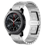 Titanium Alloy 22mm Metal Watch Band, For Samsung Galaxy Gear S3 Frontier, For Samsung Galaxy Watch 3 45mm, For Samsung Galaxy Gear S3 Classic, For Samsung Galaxy Watch 46mm