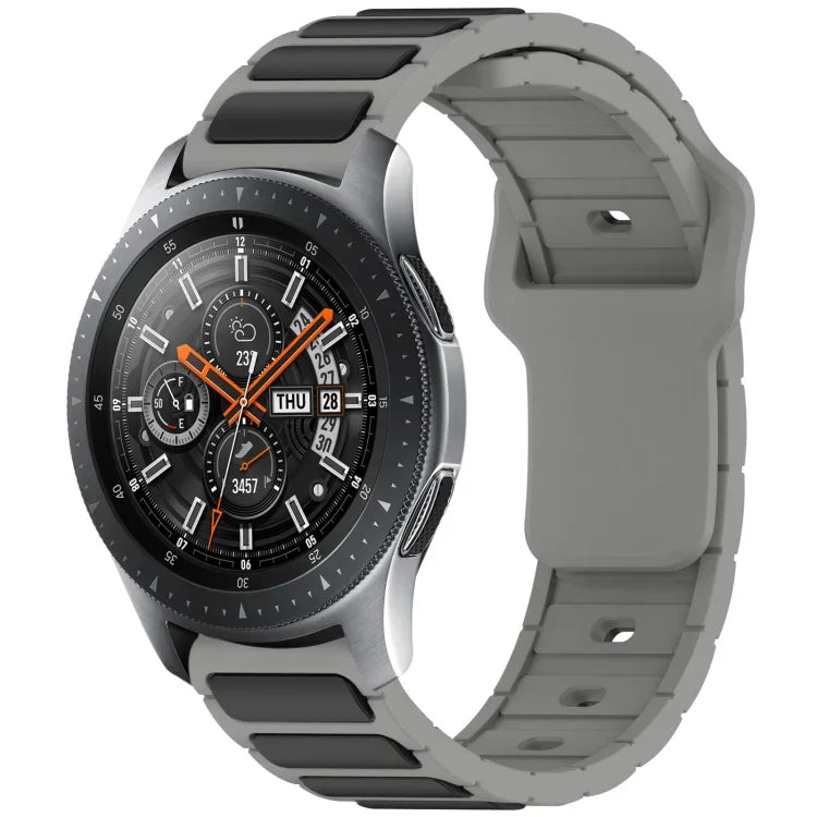 Two Color I-Shaped Silicone Watch Band, For Samsung Galaxy Watch 20mm, For Samsung Galaxy Watch 22mm