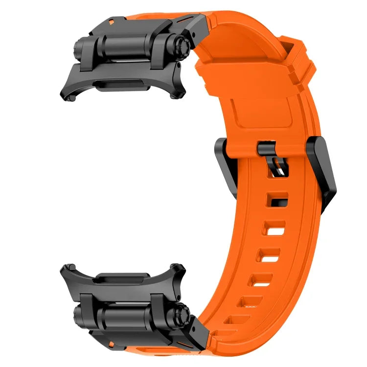Black Connector Quick Release Silicone Watch Band, For Samsung Galaxy Watch Ultra 47mm / Ultra 2025