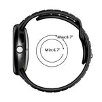 Two Color Reverse Buckle Silicone Watch Band, For Google Pixel Watch 4 / Watch 3 45mm