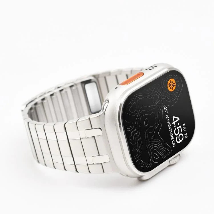 One Bead Magnetic Milan Stainless Steel Watch Band, For Apple Watch 46mm / 49mm / 45mm / 44mm