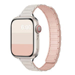 Tri-beads I-shaped Slim Magnetic Silicone Watch Band, For Apple Watch 46mm / 49mm / 45mm / 44mm, For Apple Watch 42mm / 41mm / 40mm / 38mm
