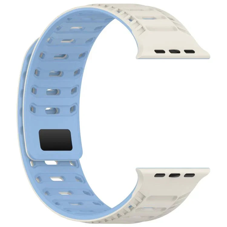 Mountain Armor Magnetic Silicone Watch Band, For Apple Watch 46mm / 49mm / 45mm / 44mm, For Apple Watch 42mm / 41mm / 40mm / 38mm