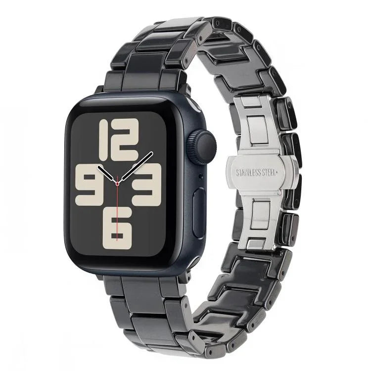 Tank Grain Ceramics Watch Band, For Apple Watch 46mm / 49mm / 45mm / 44mm, For Apple Watch 42mm / 41mm / 40mm / 38mm